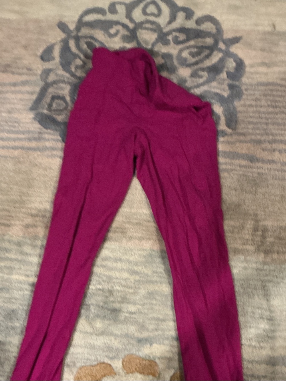 Athleta Berry-Magenta High-Rise Leggings